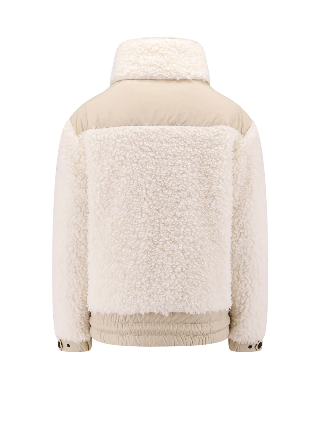 Padded jacket with faux fur inserts