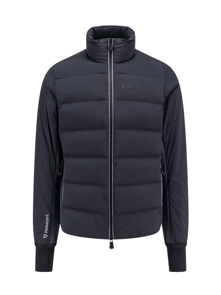 Padded and quilted nylon jacket