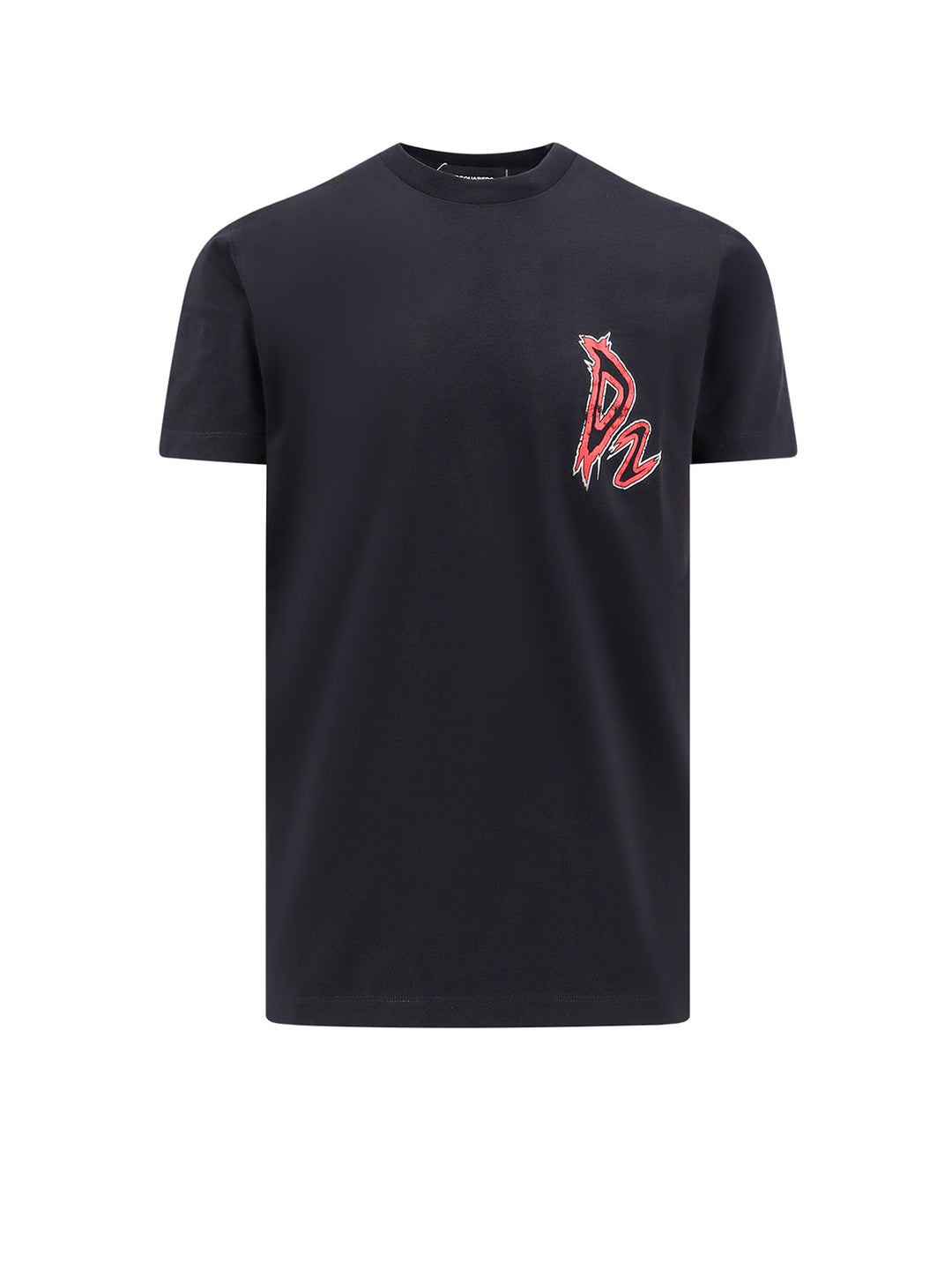 Cotton t-shirt with frontal monogram