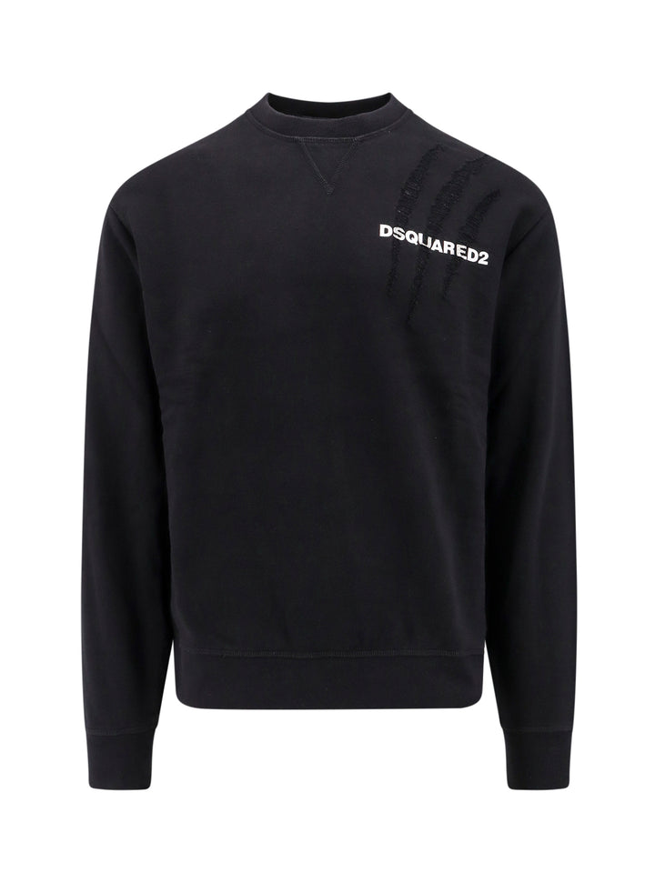 Cotton sweatshirt with DSquared print