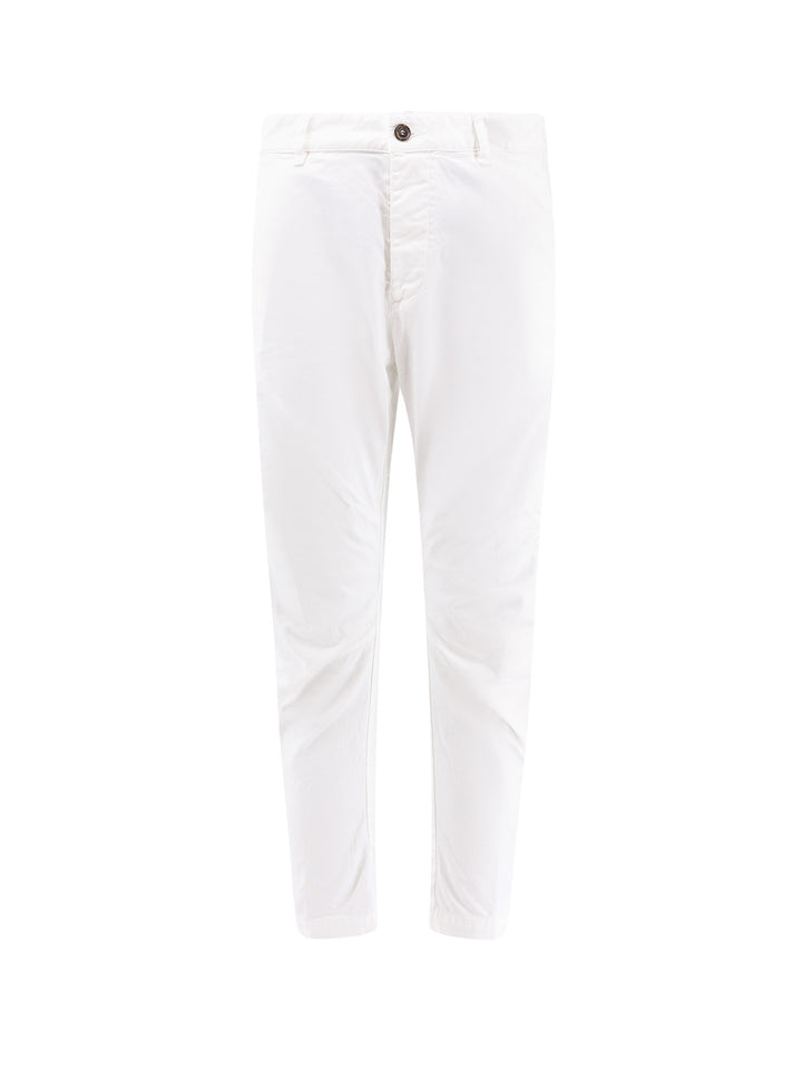 Cotton trouser with back logo patch