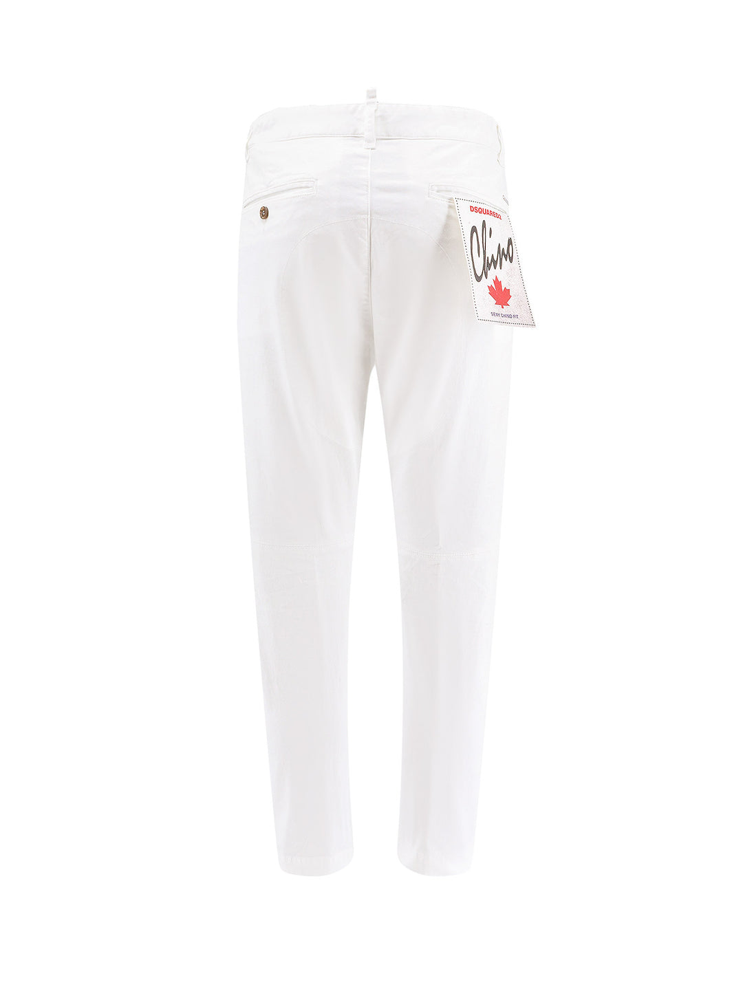 Cotton trouser with back logo patch