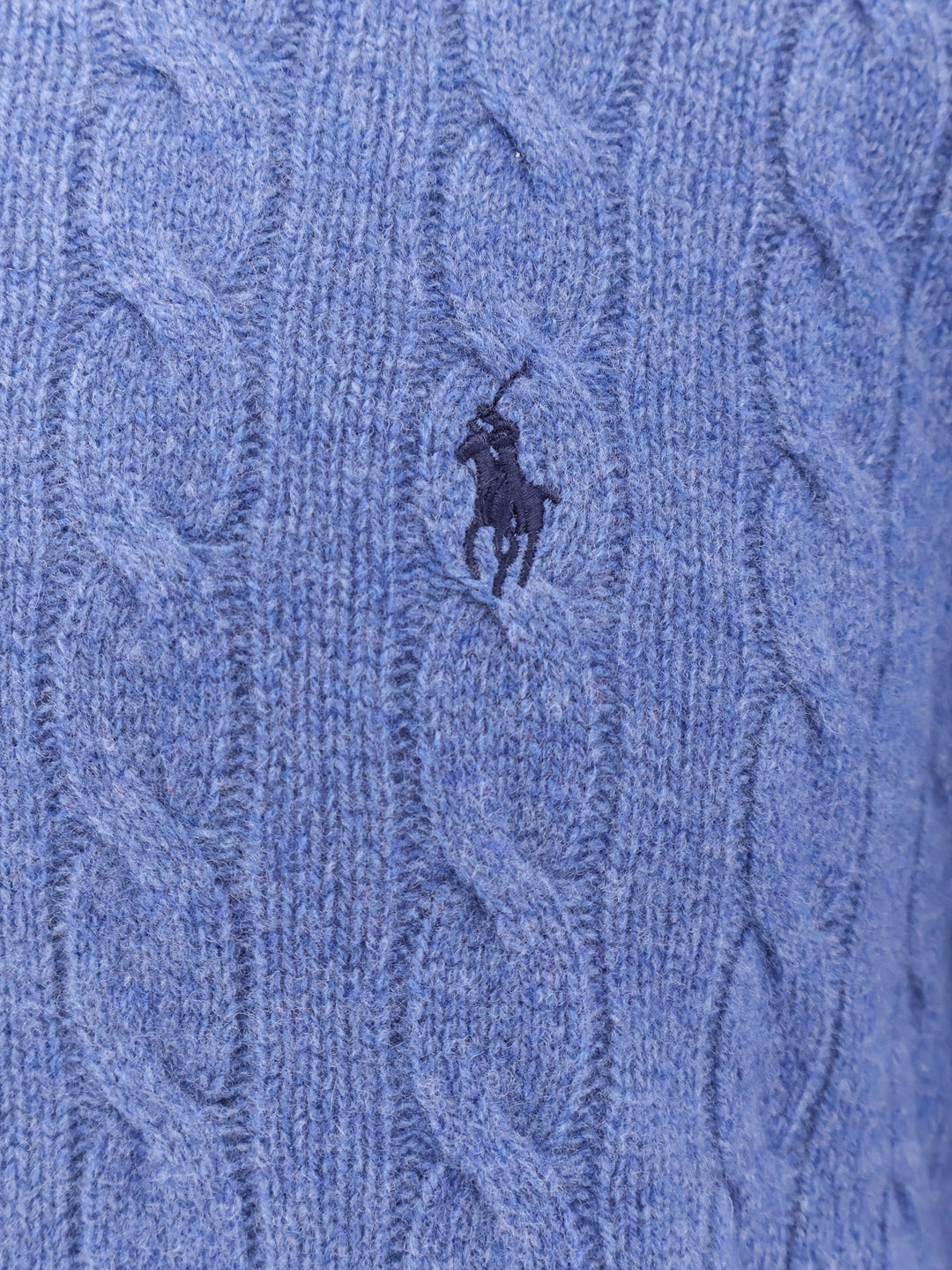 Wool and cashmere sweater with embroidered logo