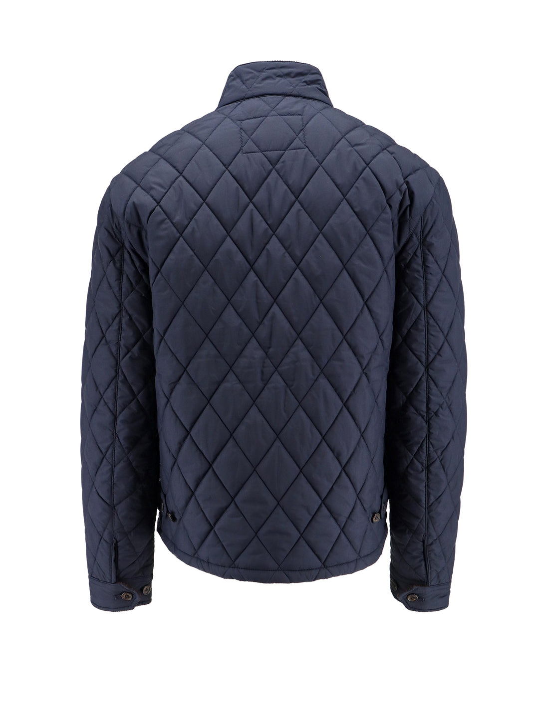 Padded and quilted recycled nylon jacket