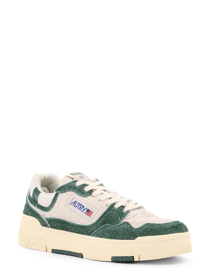 Low-Top bicolor suede sneakers