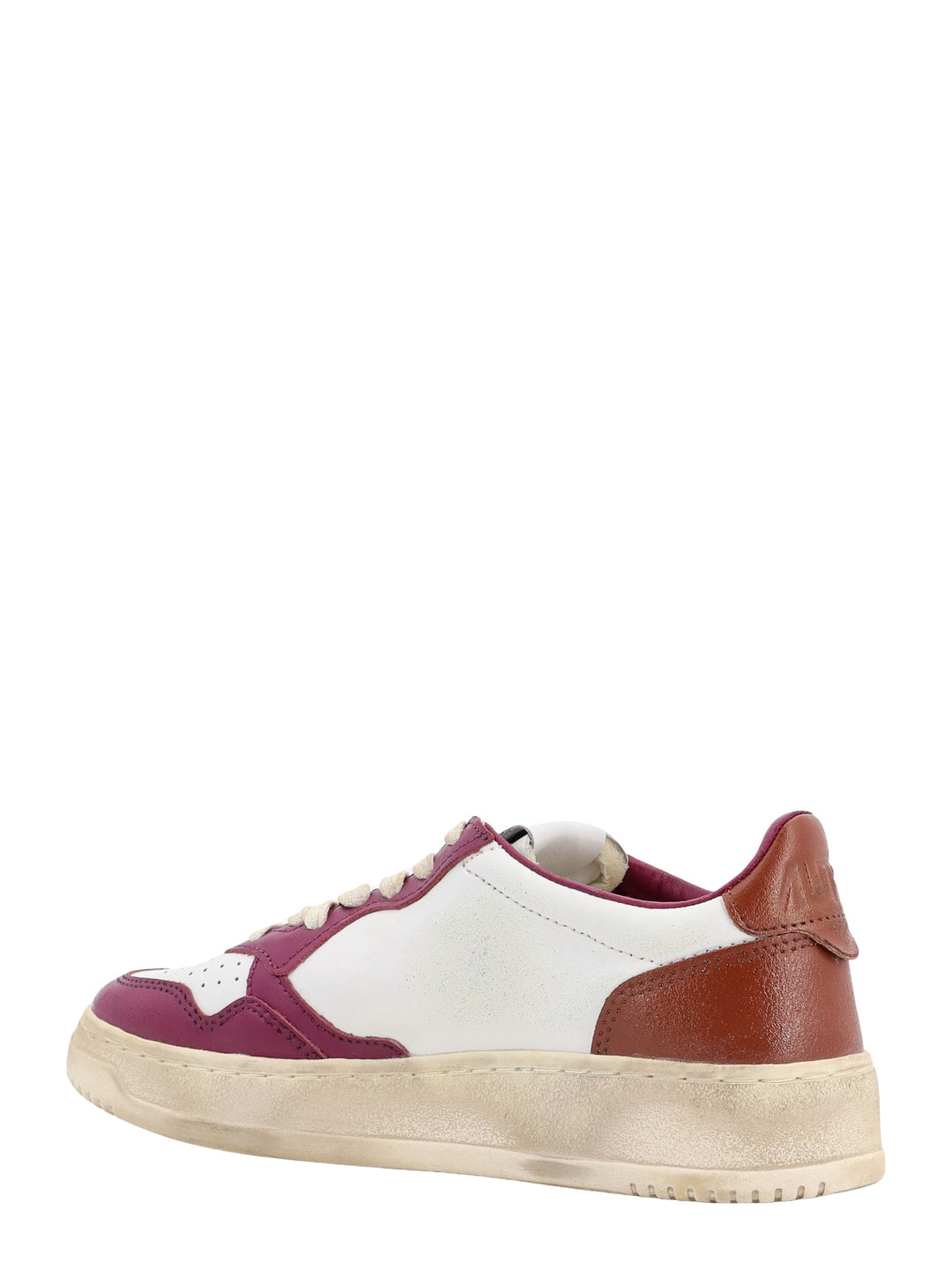 Low-Top bicolor leather sneakers