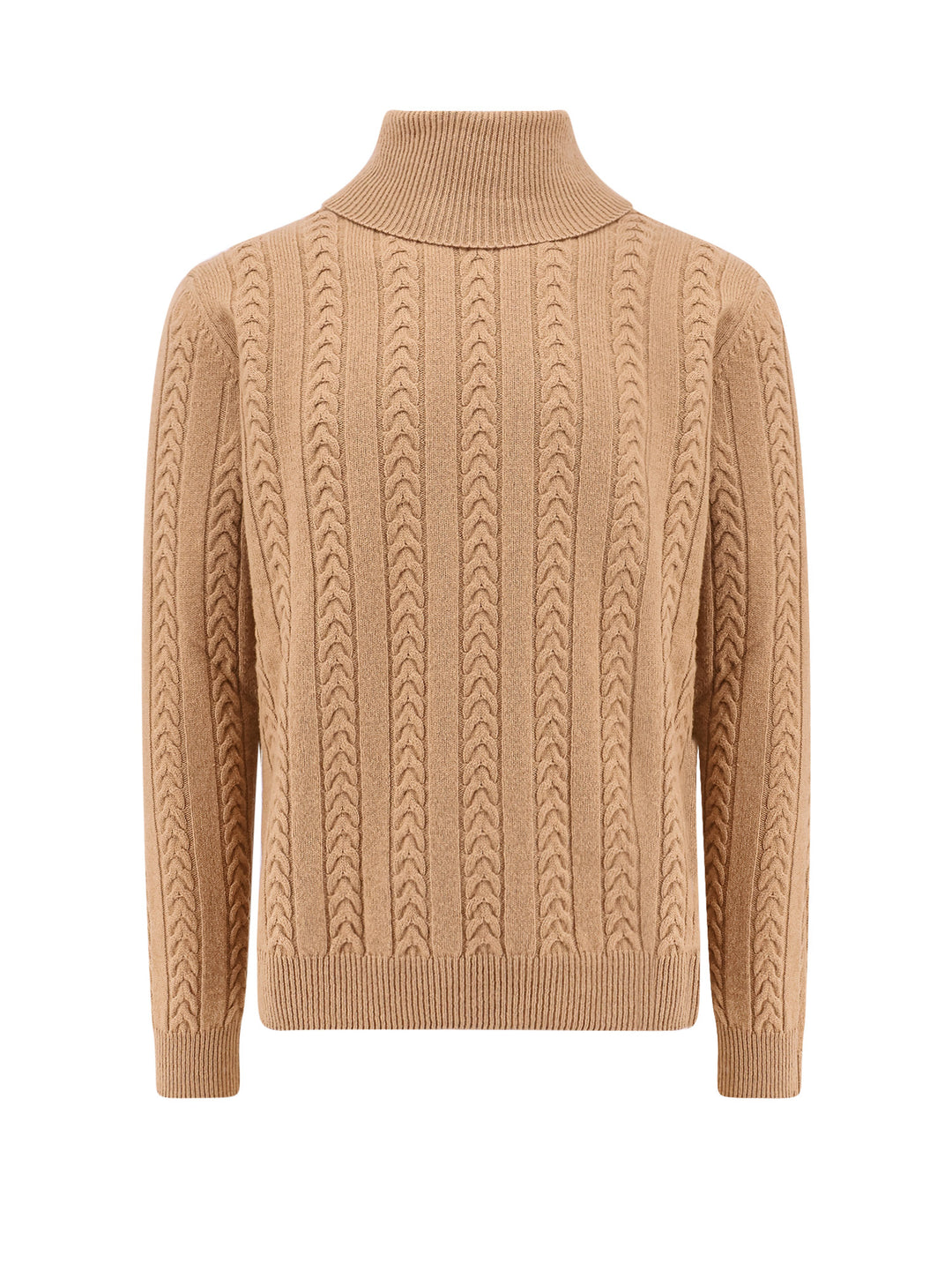 Braided wool and cashmere sweater