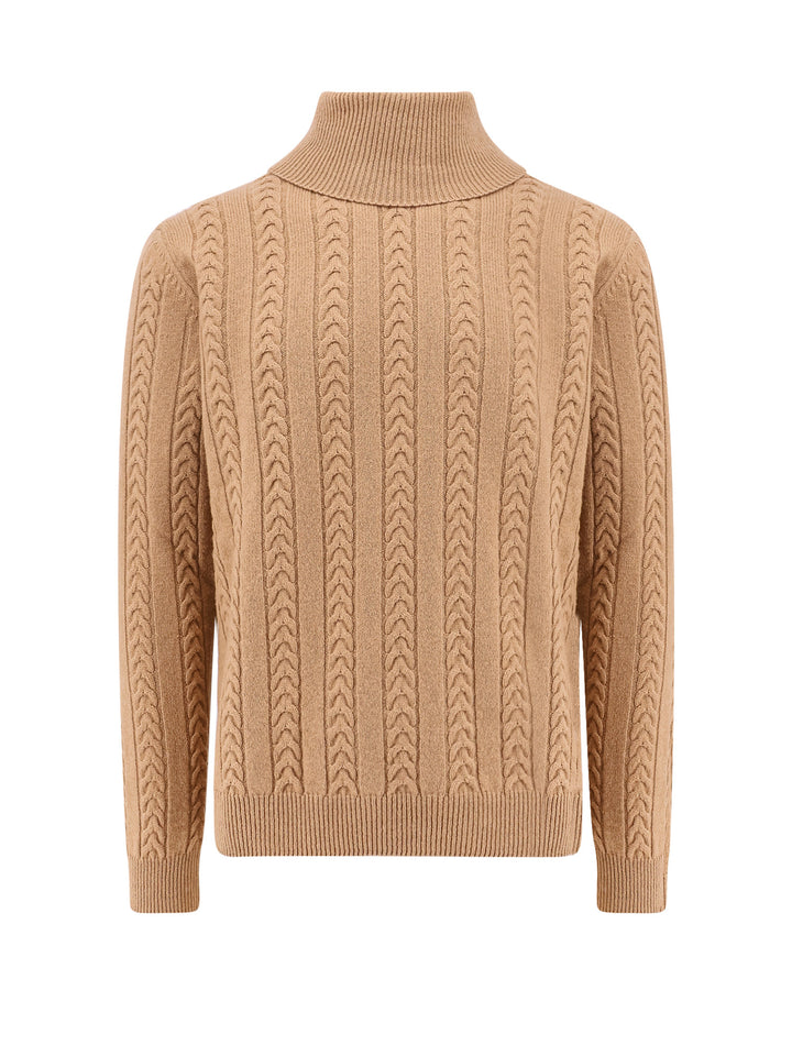 Braided wool and cashmere sweater