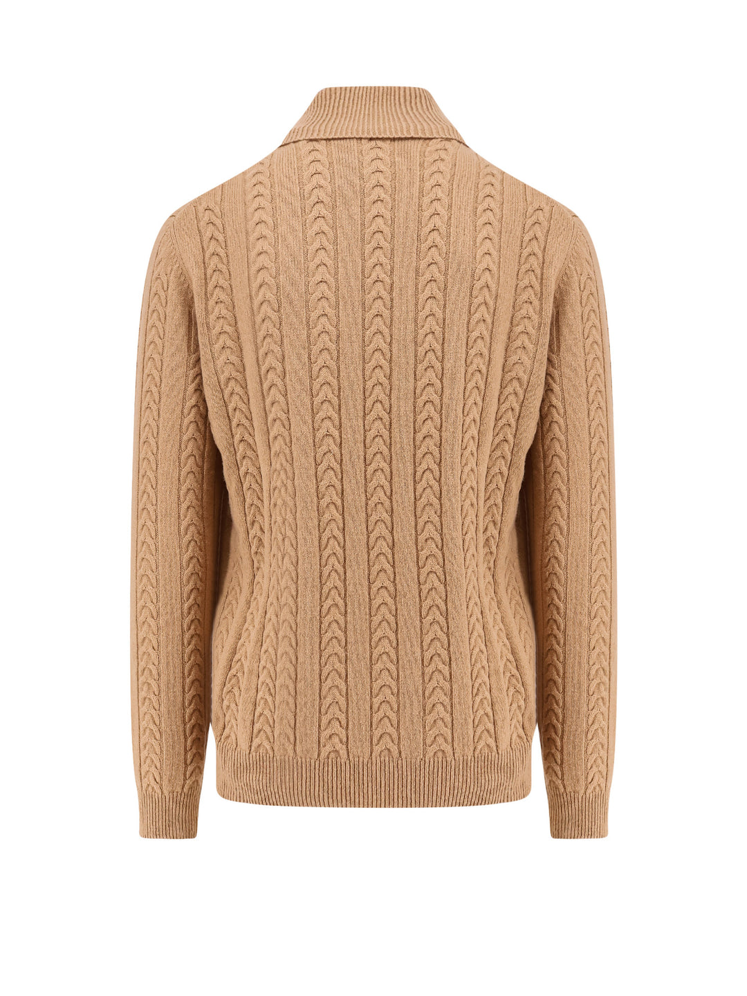 Braided wool and cashmere sweater