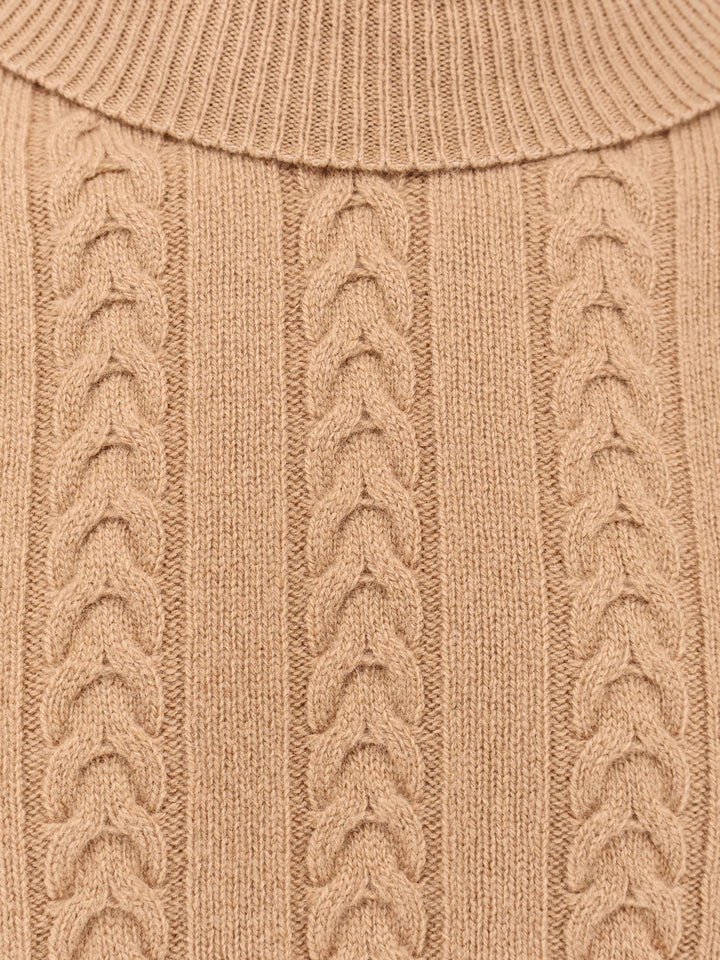 Braided wool and cashmere sweater