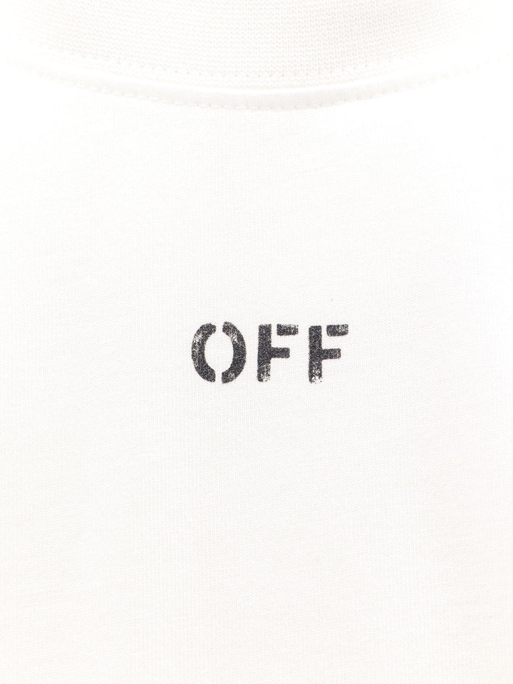 Cotton t-shirt with frontal 'OFF' print