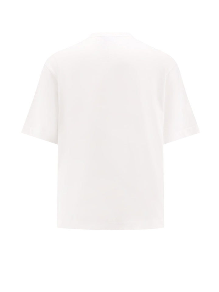 Cotton t-shirt with frontal logo print