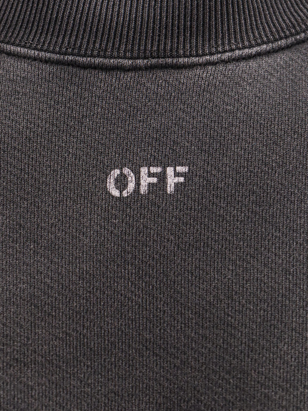 Cotton sweatshirt with frontal 'OFF' logo