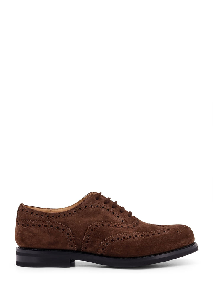 Suede lace-up shoes