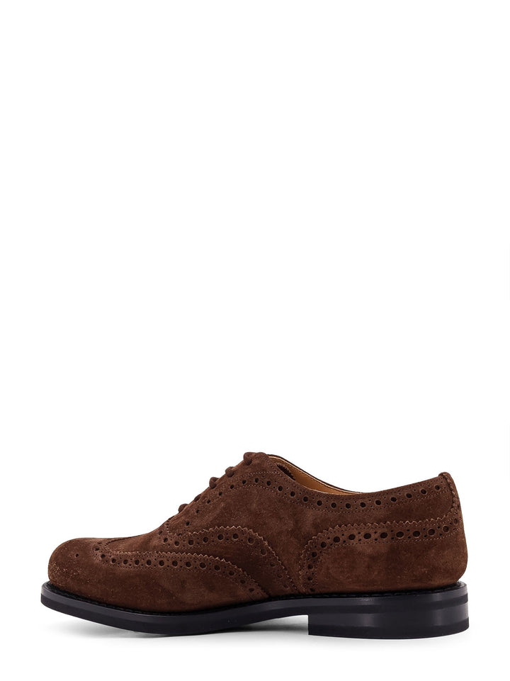 Suede lace-up shoes