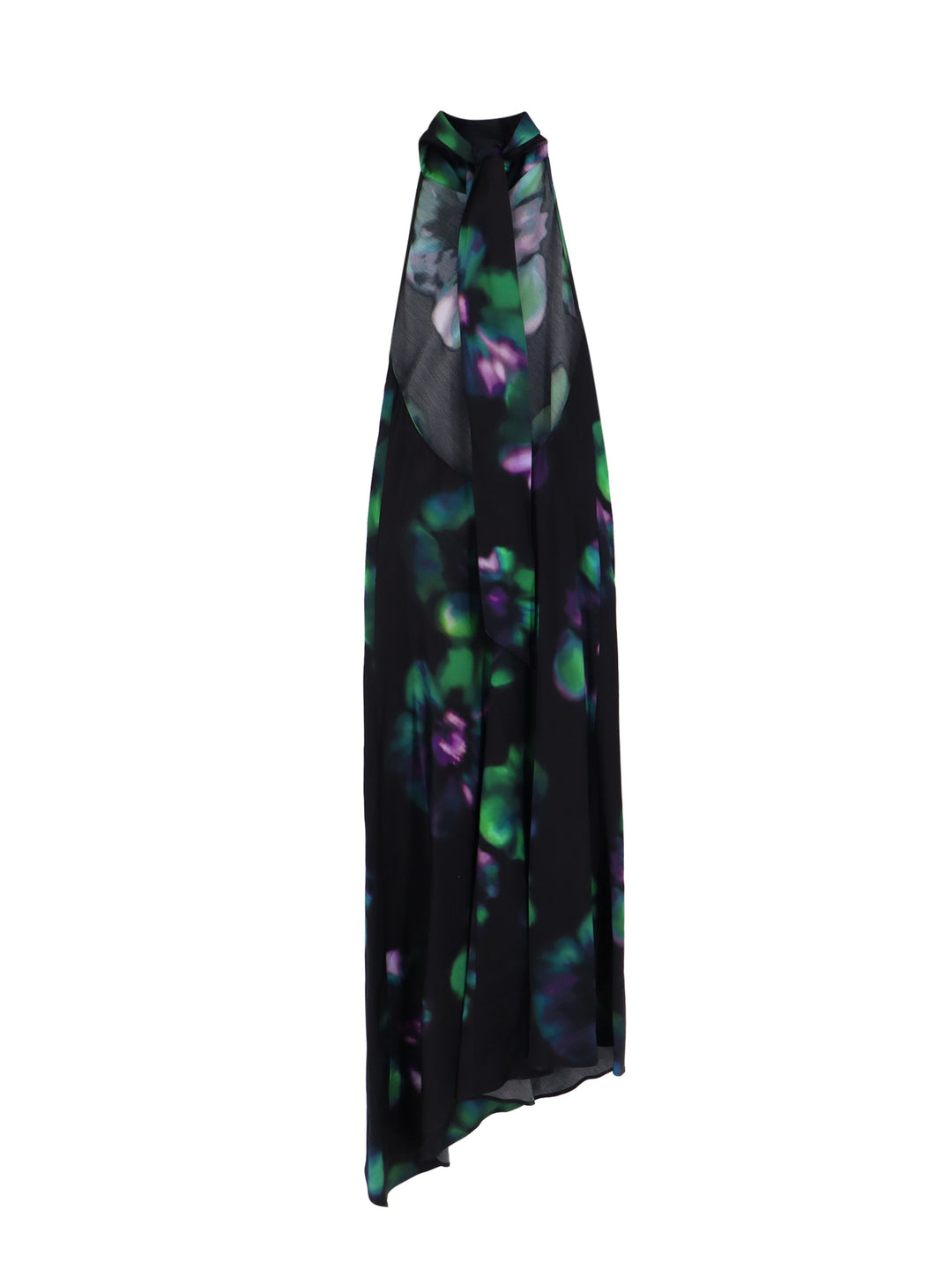 Viscose dress with mulitcolor floral print