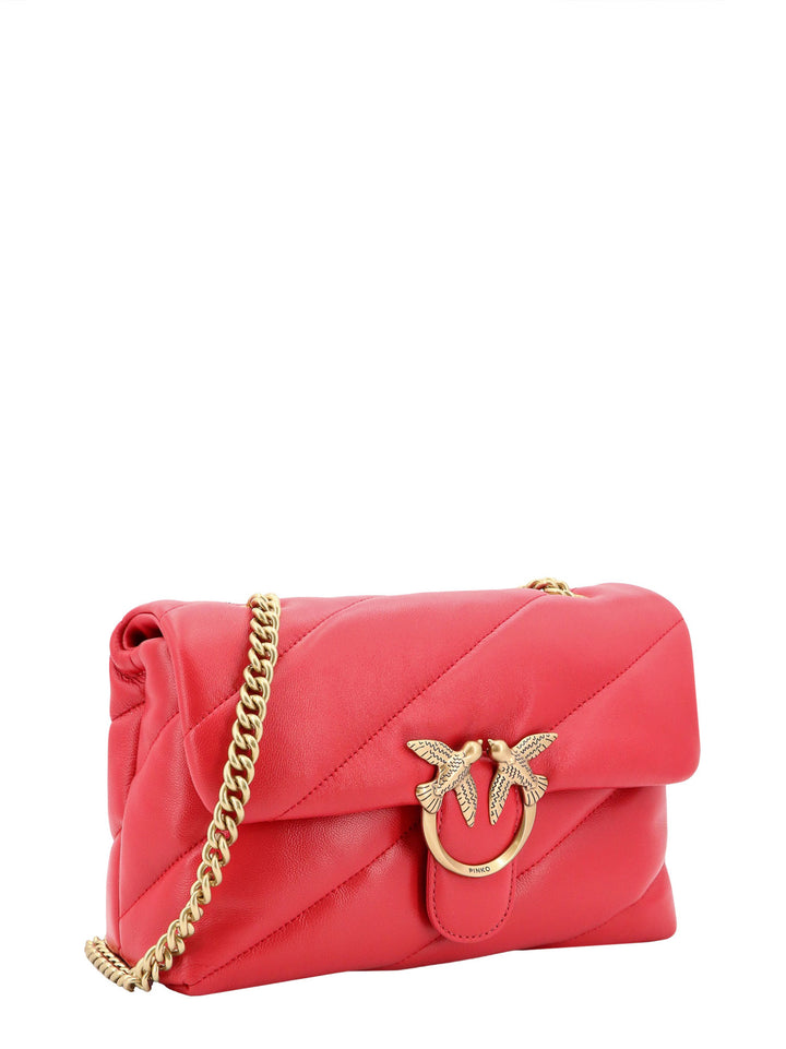 Matelassé leather shoulder bag with iconic Love Birds buckle