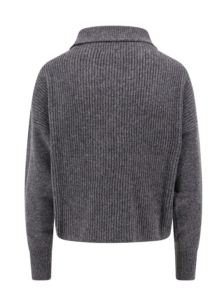 Ribbed wool and cashmere sweater