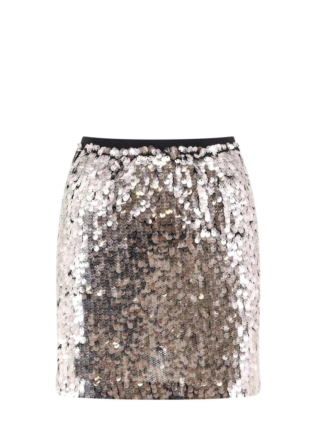 Skirt with all-over sequins