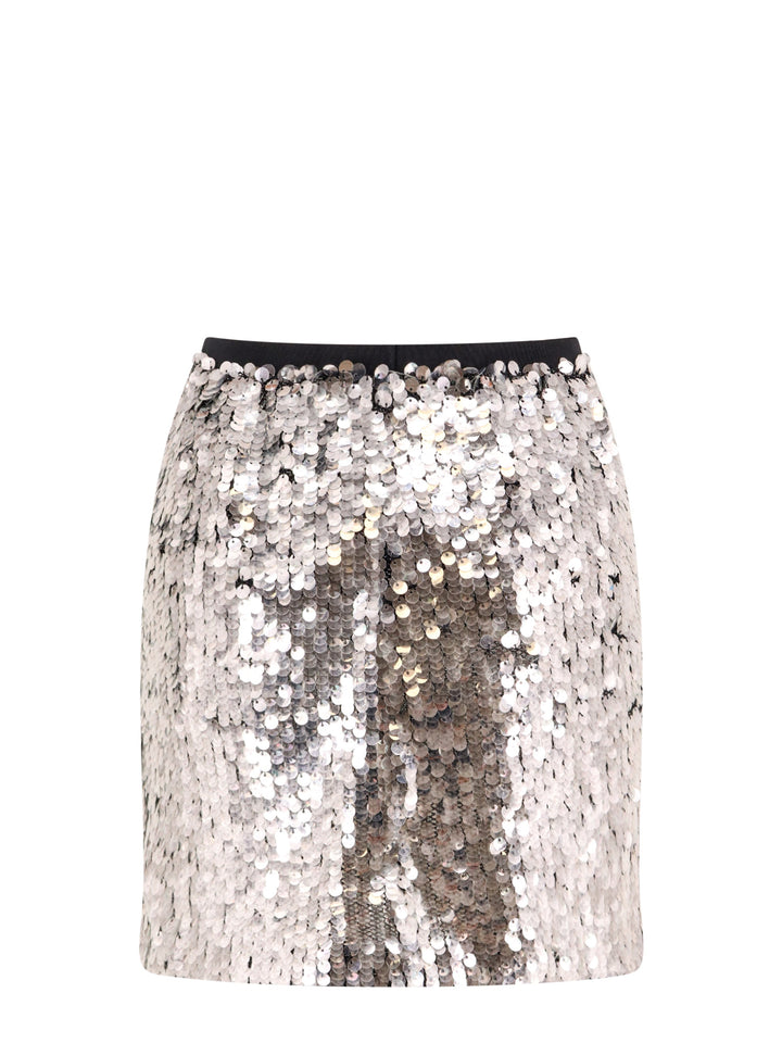 Skirt with all-over sequins