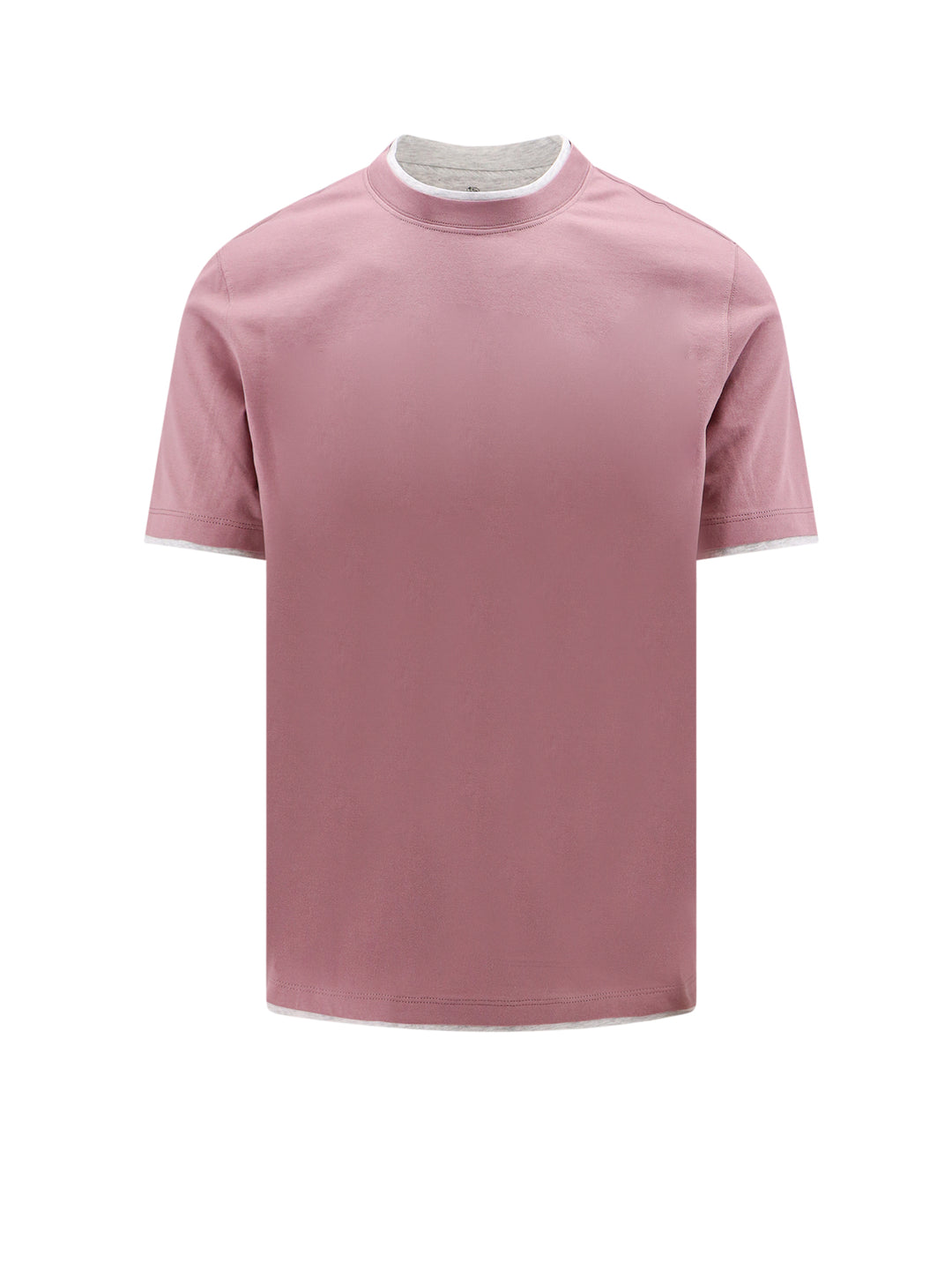 Cotton t-shirt with contrasting profiles