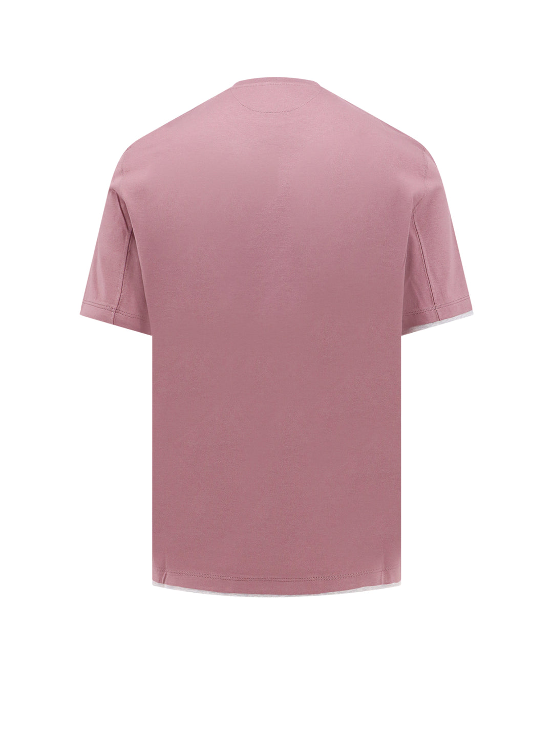 Cotton t-shirt with contrasting profiles