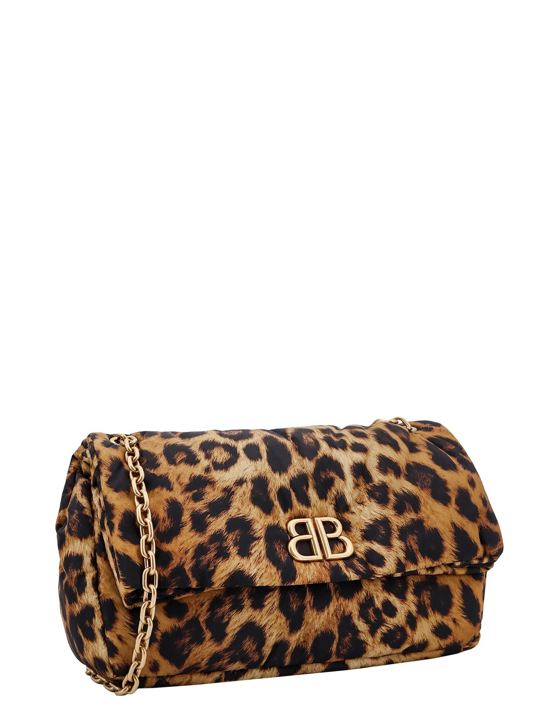 Animalier nylon shoulder bag with Monaco BB logo