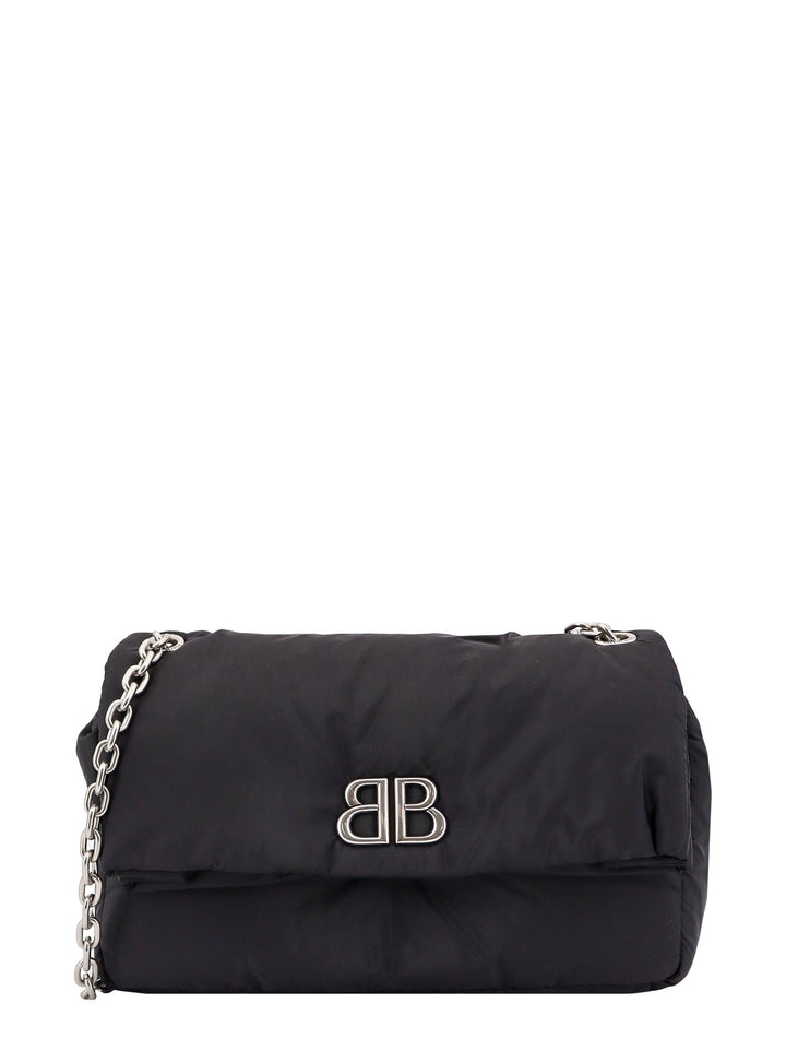 Recycled nylon shoulder bag with Monaco BB logo