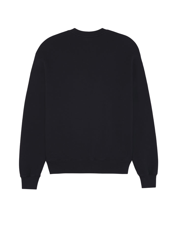 Cotton sweatshirt with iconic embroidered logo on the front