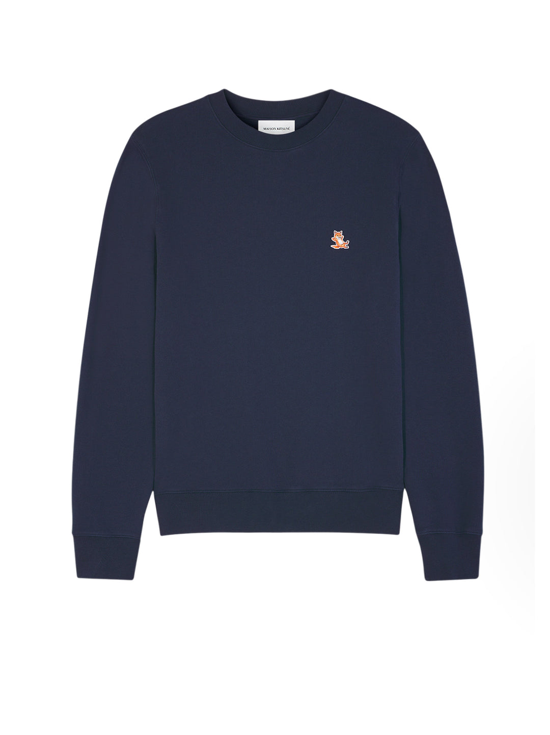 Cotton sweatshirt with embroidered patch