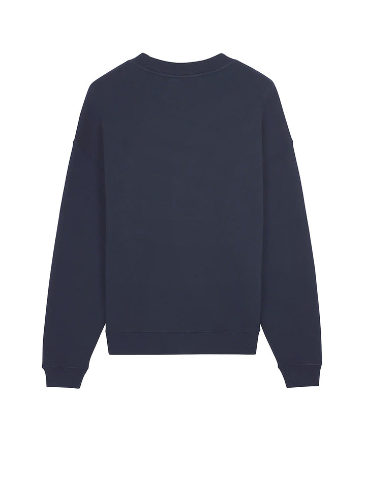 Cotton sweatshirt with embroidered logo on the front