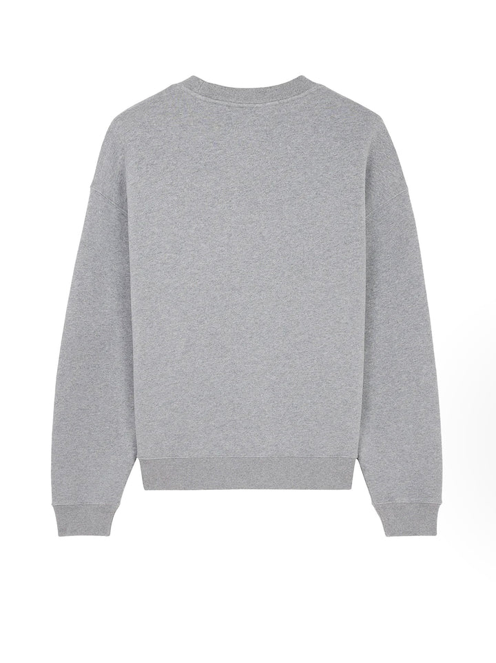 Cotton sweatshirt with embroidered logo on the front