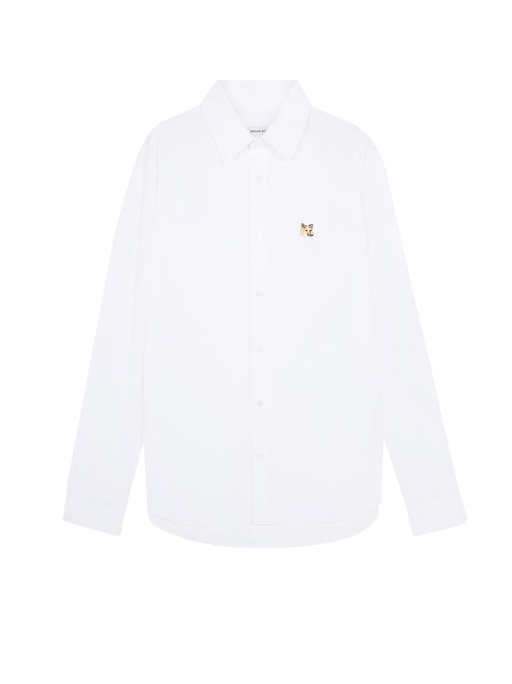 Oxford cotton shirt with embroidered Foxy logo