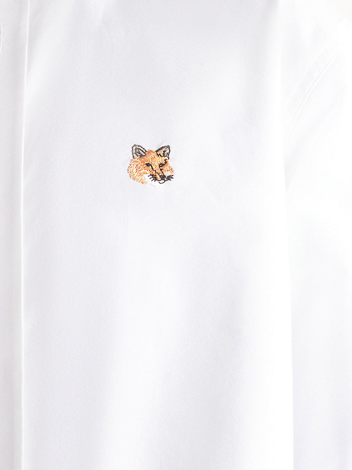 Oxford cotton shirt with embroidered Foxy logo