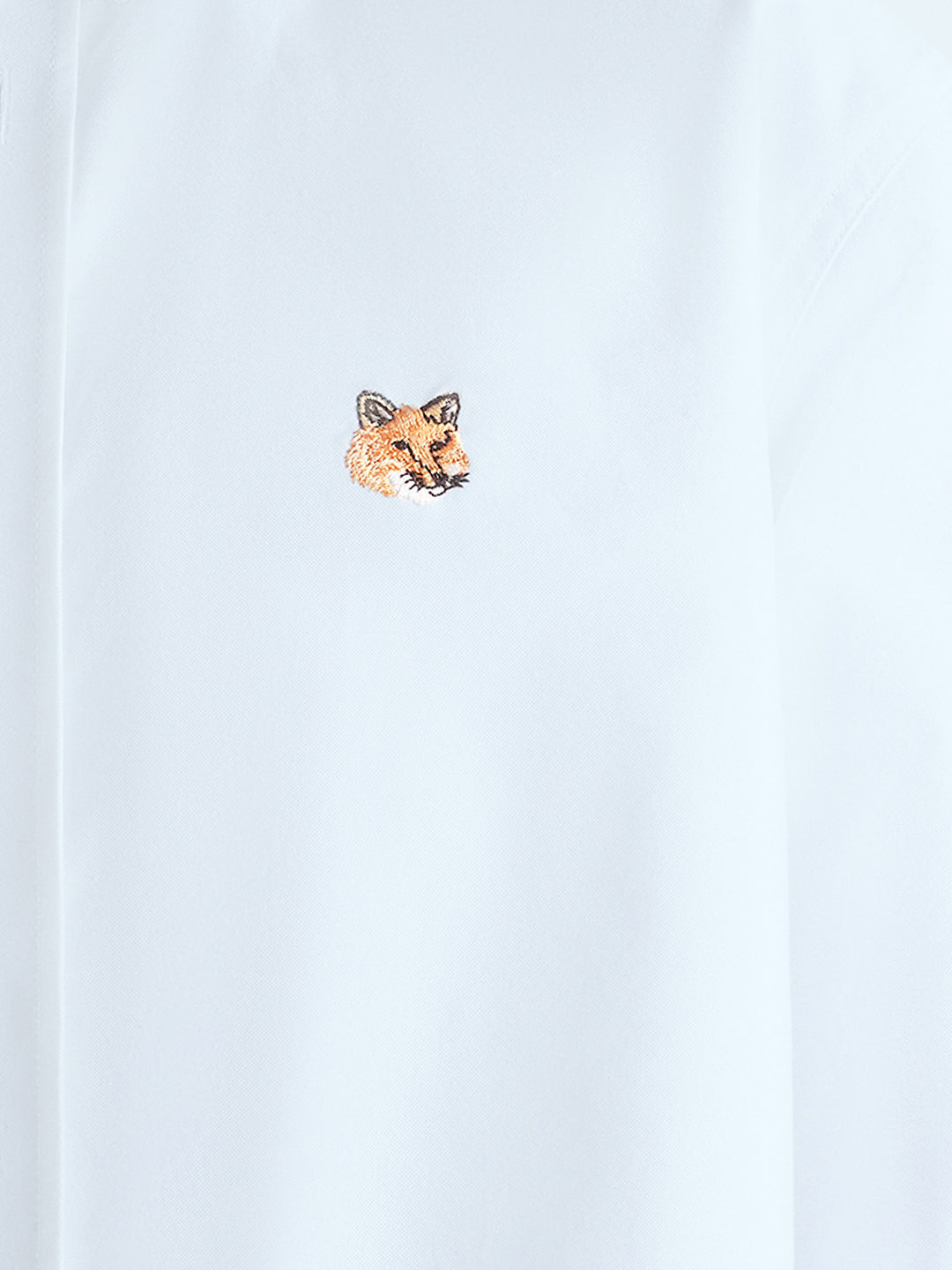 Oxford cotton shirt with embroidered Foxy logo