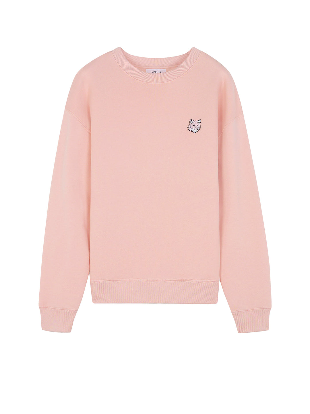 Melange cotton sweatshirt with Foxy patch on the front