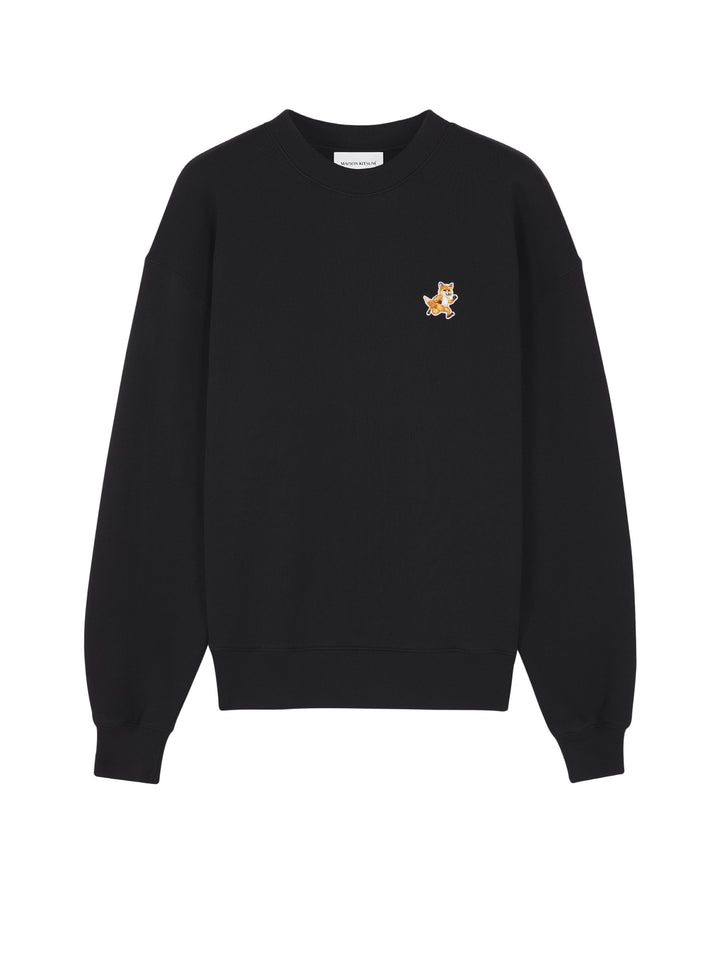 Cotton sweatshirt with iconic embroidered Foxy patch