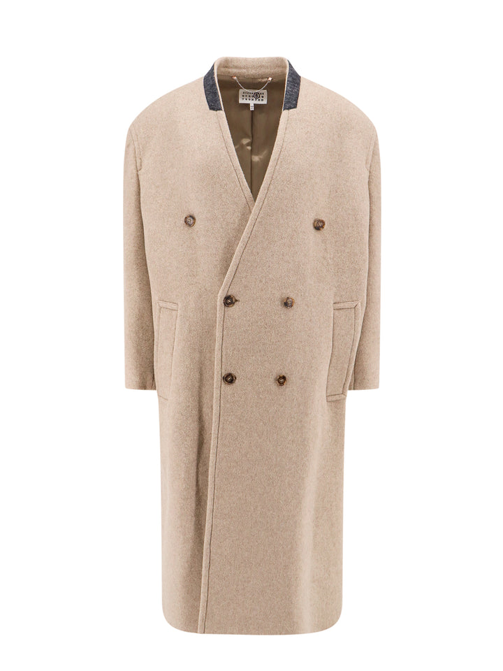 Virgin wool blend coat with Numeric Signature label