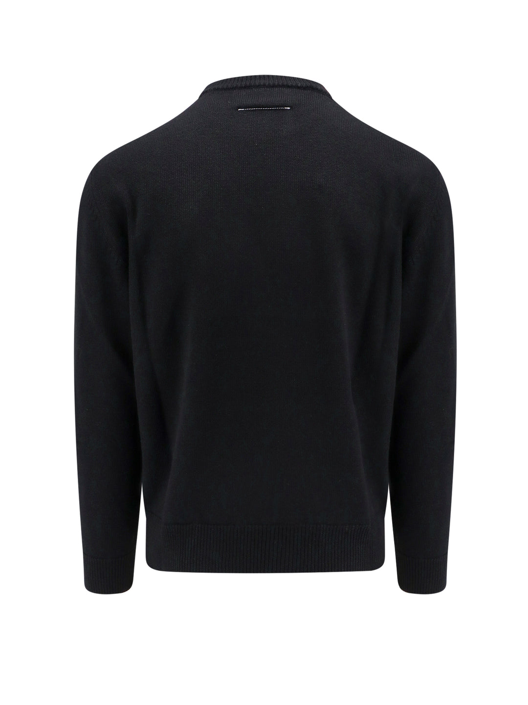 Wool blend sweater with iconic embroidery