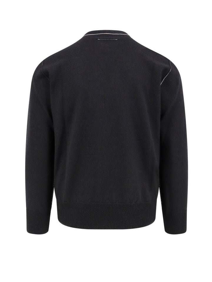 Wool blend sweater with Numeric Signature label