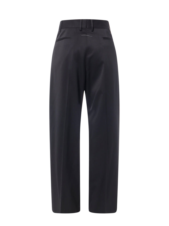 Tuxedo trouser with lateral satin band