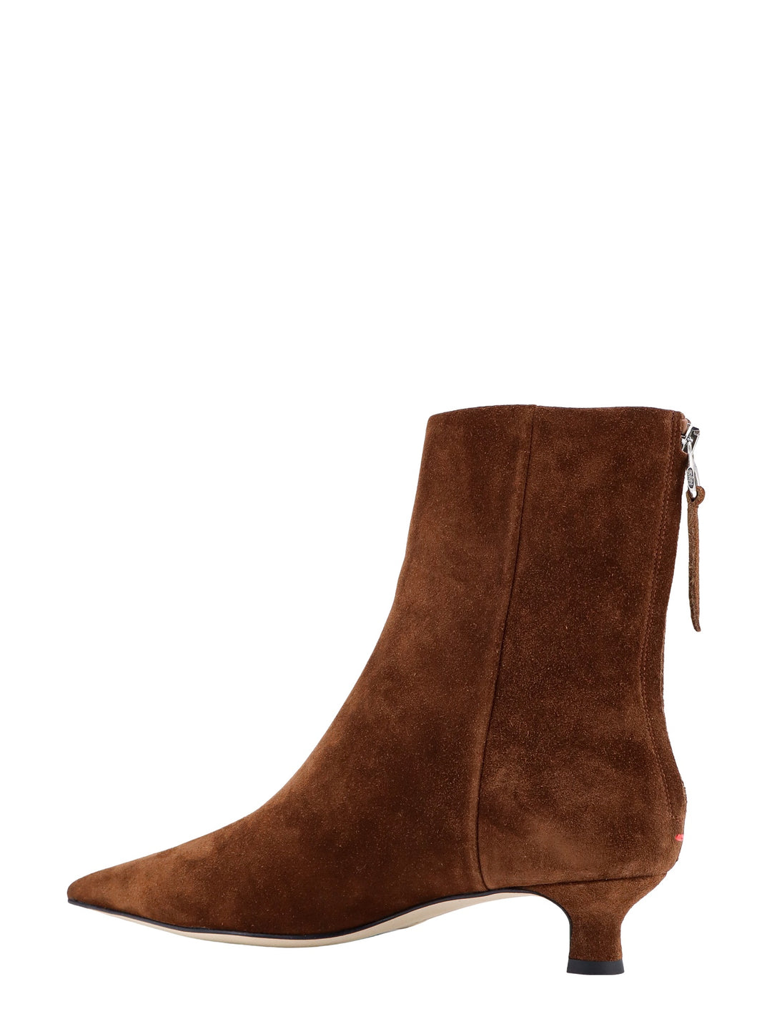 Suede ankle boots with heel