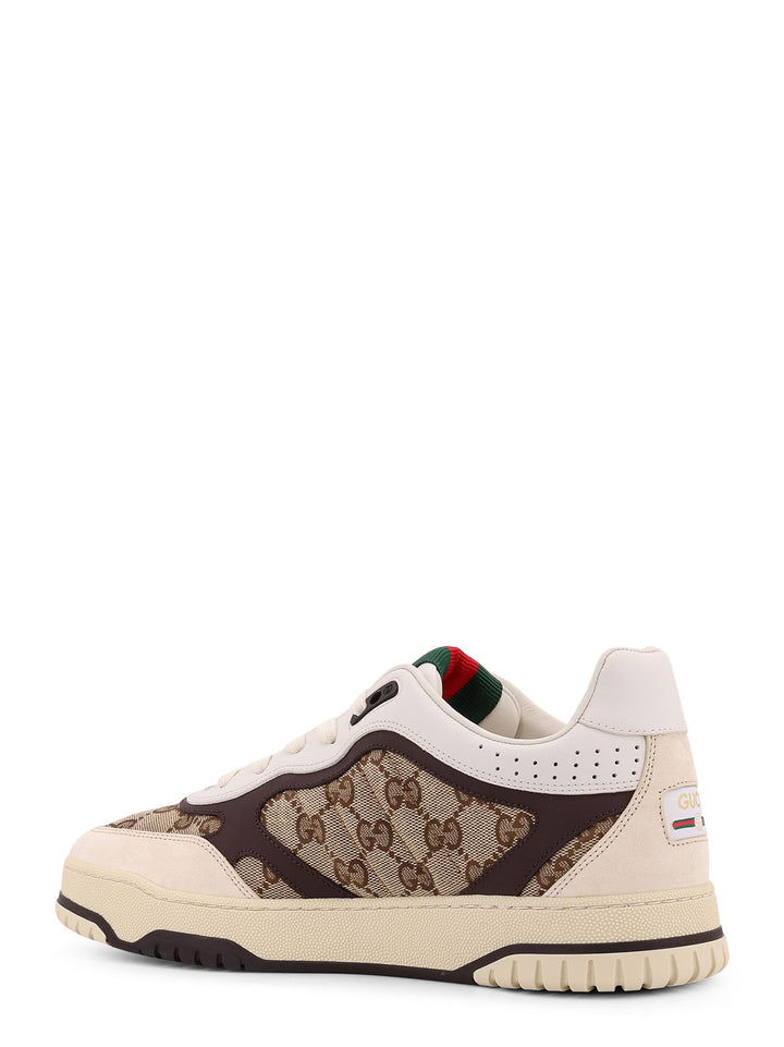 Leather and Original GG Fabric sneakers