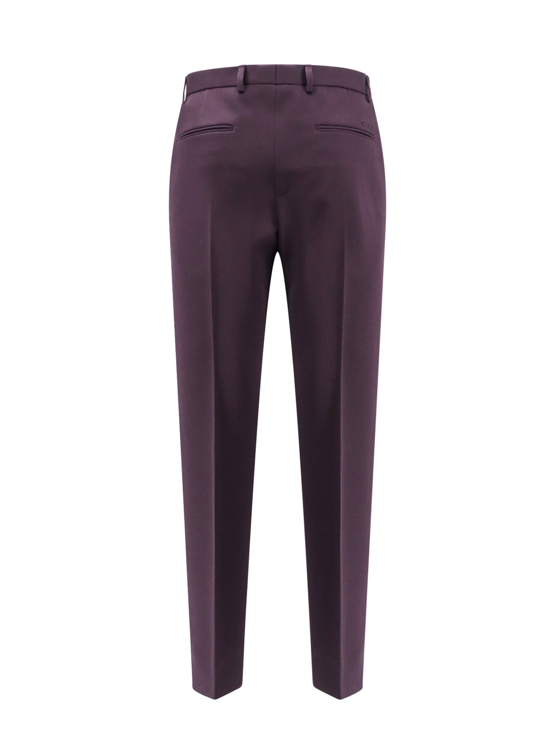 Wool trouser with Gucci embossed embroidery