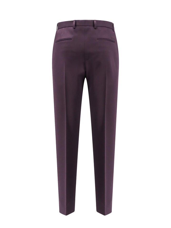 Wool trouser with Gucci embossed embroidery