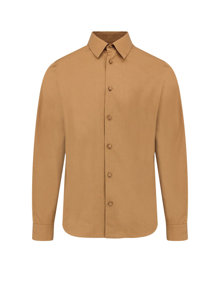 Cotton shirt with Gucci embossed detail