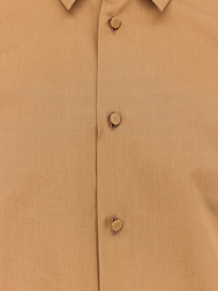 Cotton shirt with Gucci embossed detail