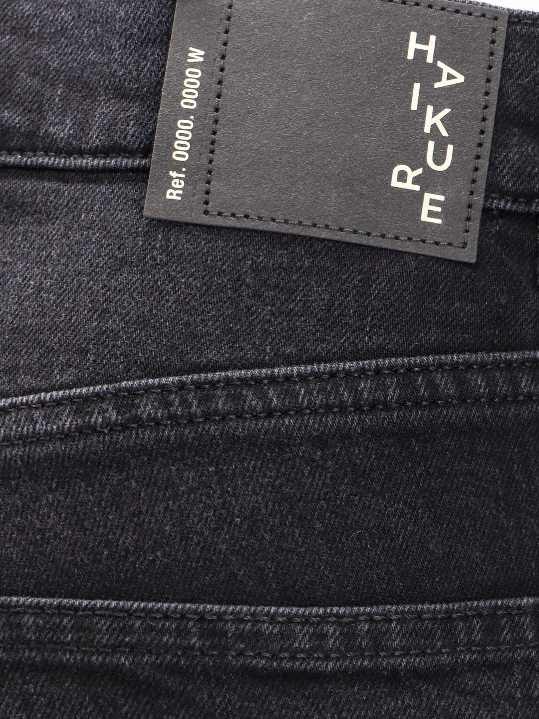 Cotton jeans with back logo patch