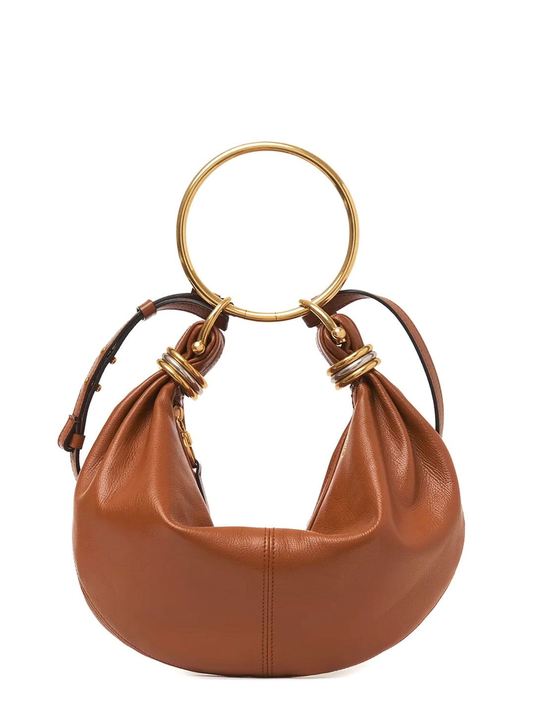 Bracelet Hobo leather bag