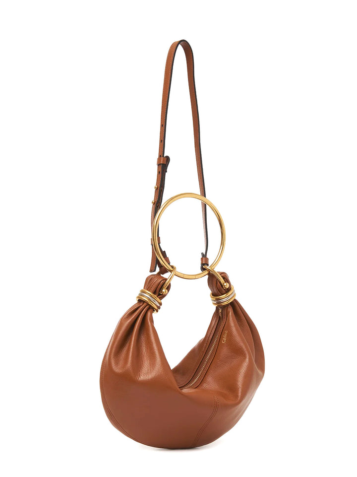 Bracelet Hobo leather bag